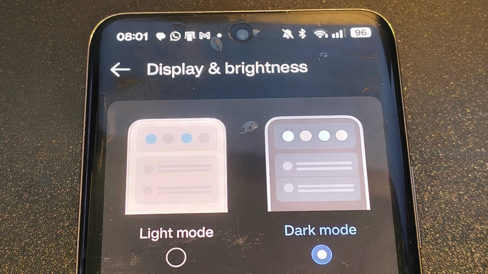 A battery-saving setting shown on a Realme GT5 Pro.