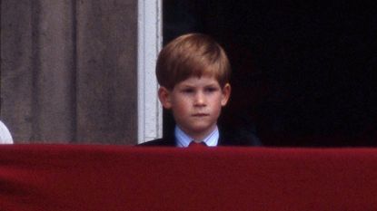 A young Prince Harry