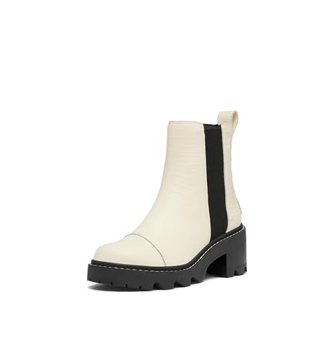 Sorel Women&#039;s Joan Now Chelsea Boot - Chalk, Black - 8.5