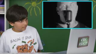 Child watches Metallica video