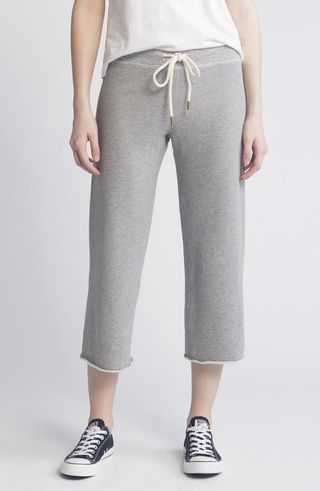 Cotton Crop Wide Leg Sweatpants