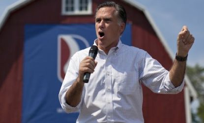 Mitt Romney campaigns in Commerce, Mich.