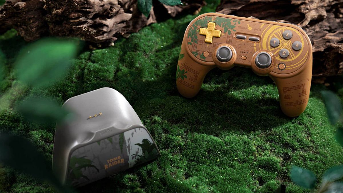 Photo of the 8BitDo Pro 3 Tomb Raider controller.