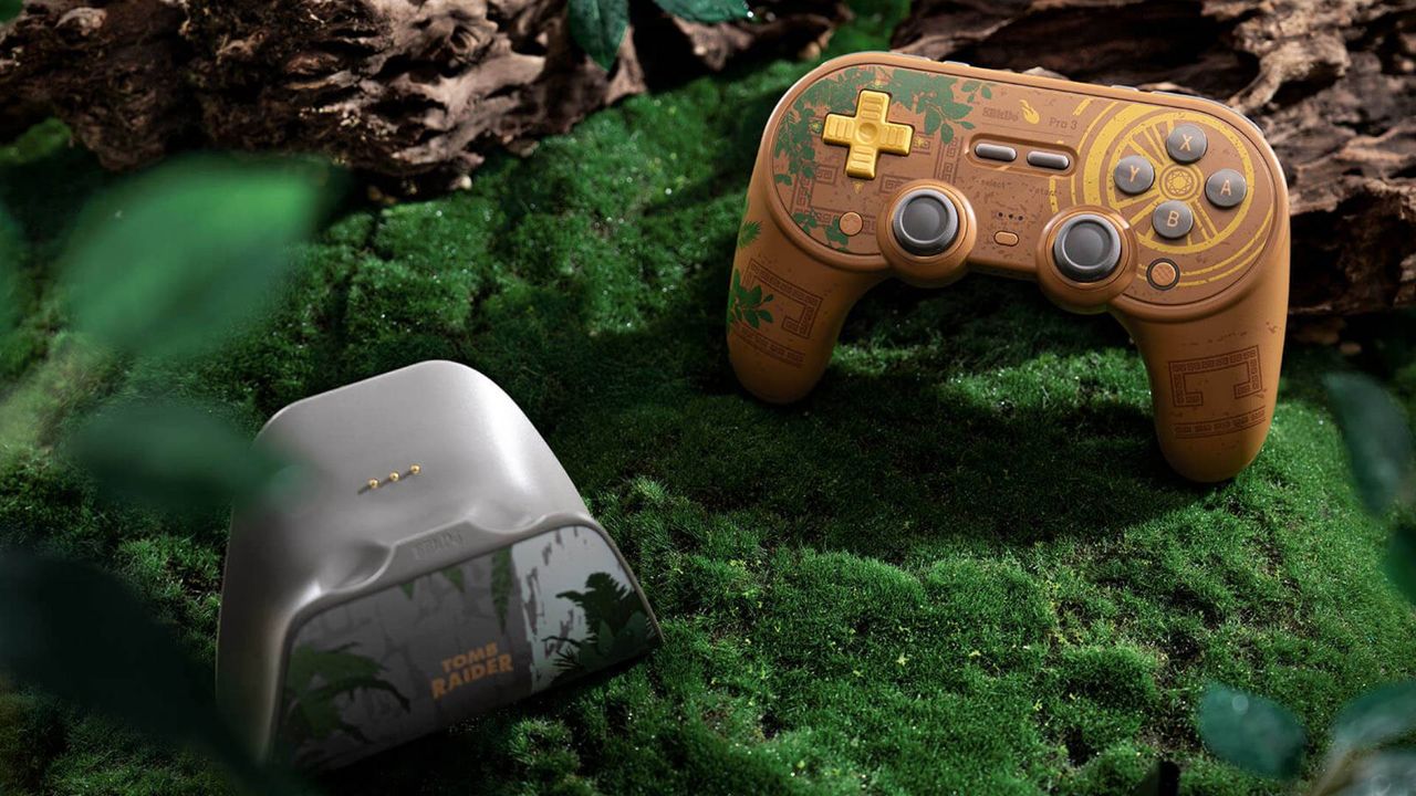 Photo of the 8BitDo Pro 3 Tomb Raider controller.