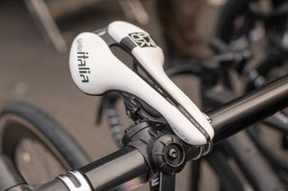 Mathieu van der Poel's Selle Italia Flite saddle.