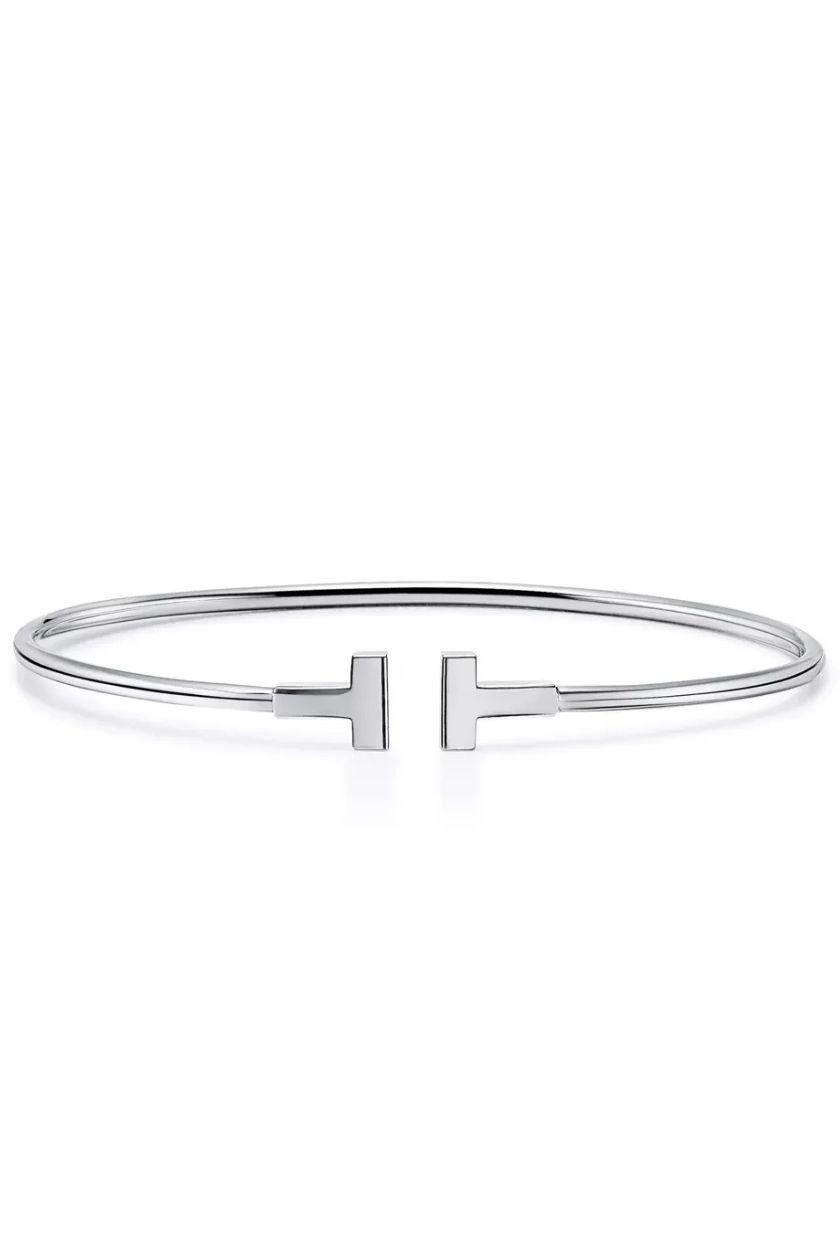 tiffany, T Narrow Wire Bracelet