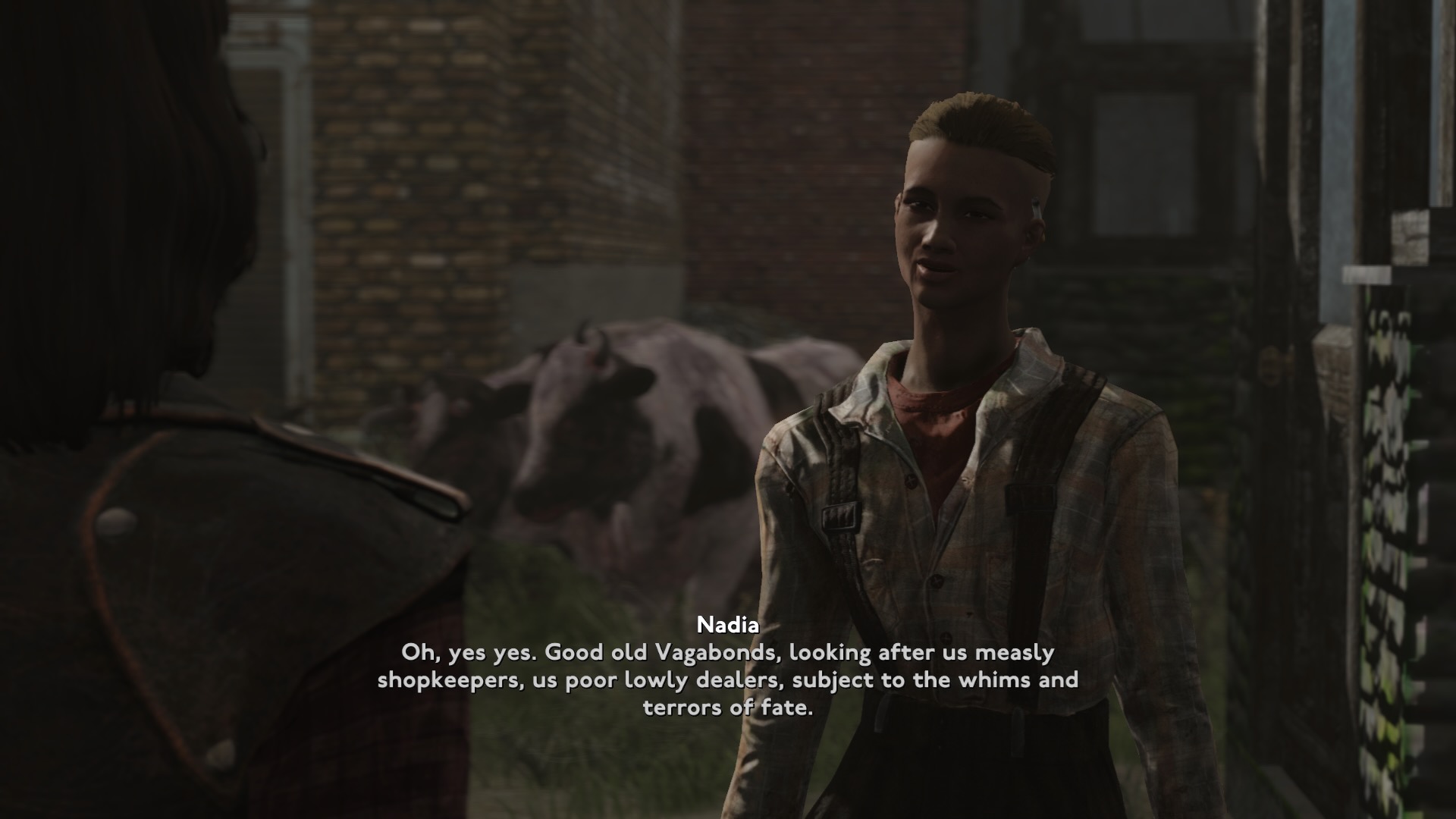 A shopkeeper thanks you for saving her from bandits in Fallout: London.