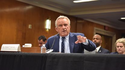 HHS Secretary Robert F. Kennedy Jr. testifies during a Senate hearing on May 20, 2025. 