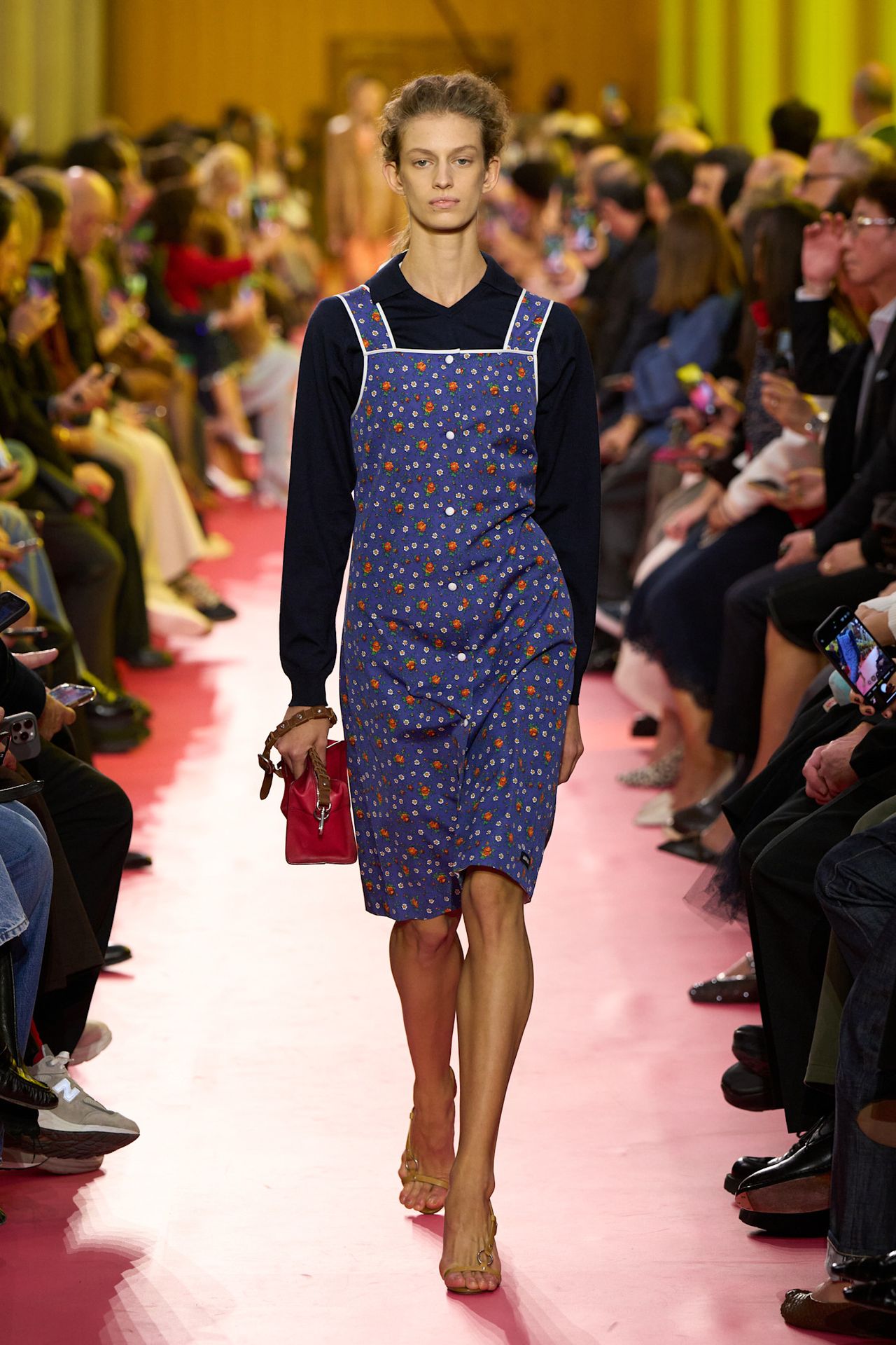 models on the Miu Miu Spring 2026 runway