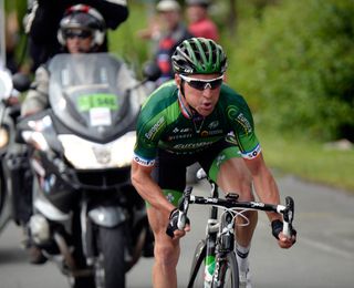 Thomas Voeckler leads an escape on stage four of the 2014 Tour de France