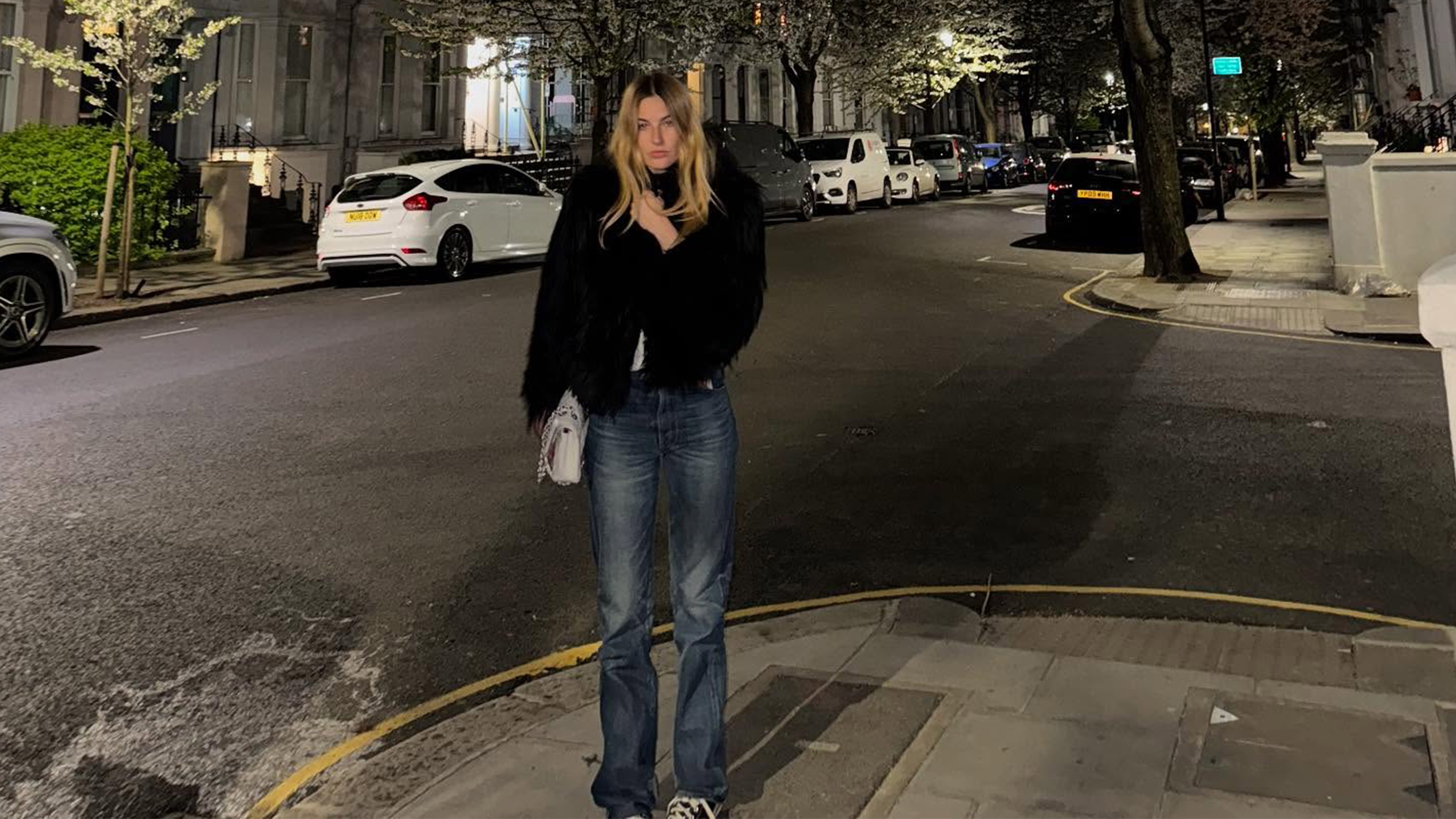 Camille Charriere in jeans.
