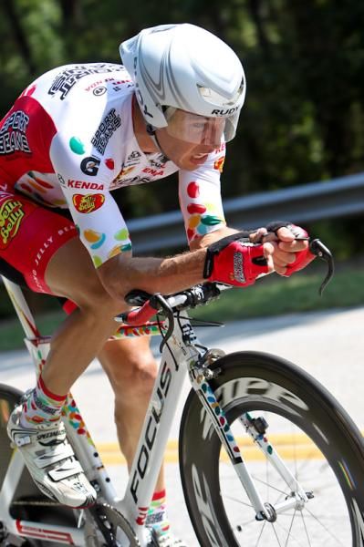 Bernard Van Ulden (Jelly Belly) going hard.