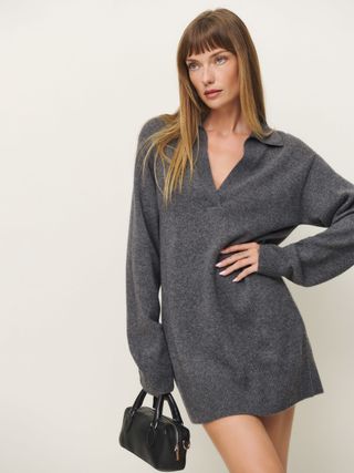 Maeve Cashmere Polo Dress