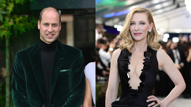 Prince William tells Cate Blanchett he’s ‘a stubborn optimist’ 
