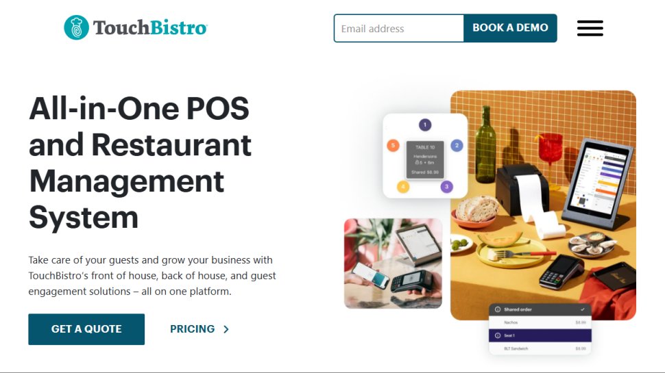 TouchBistro website screenshot (October 2025).