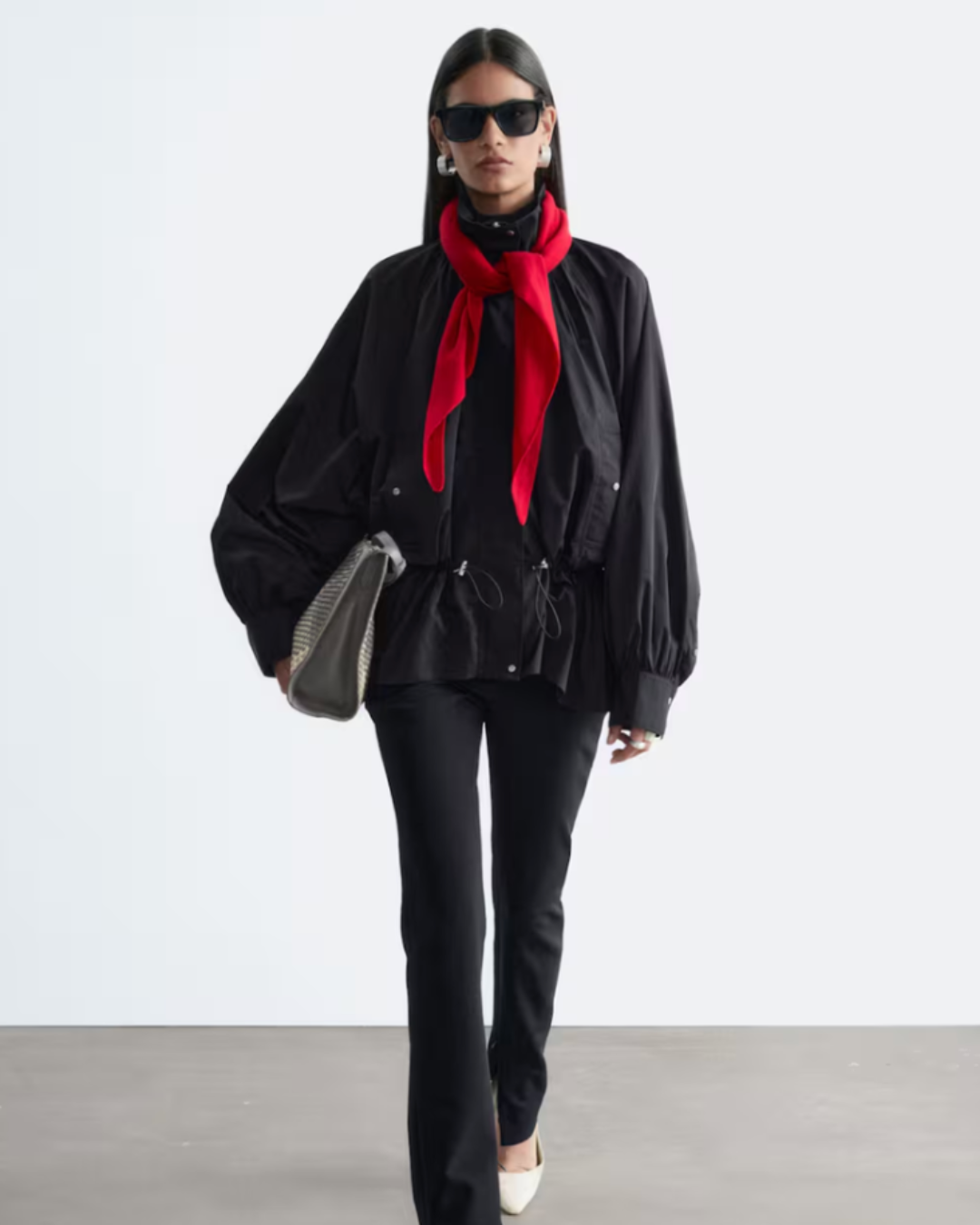 &amp;amp; Other Stories, Nylon Funnel-Collar Jacket