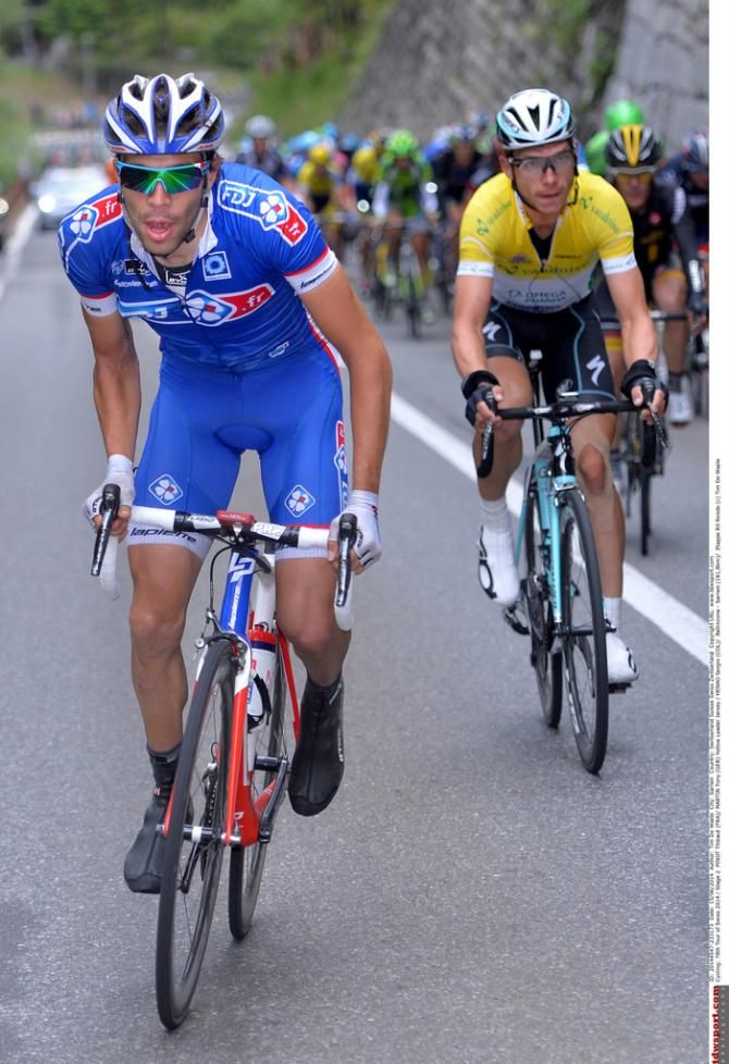 Thibaut Pinot (FDJ) launches an attack