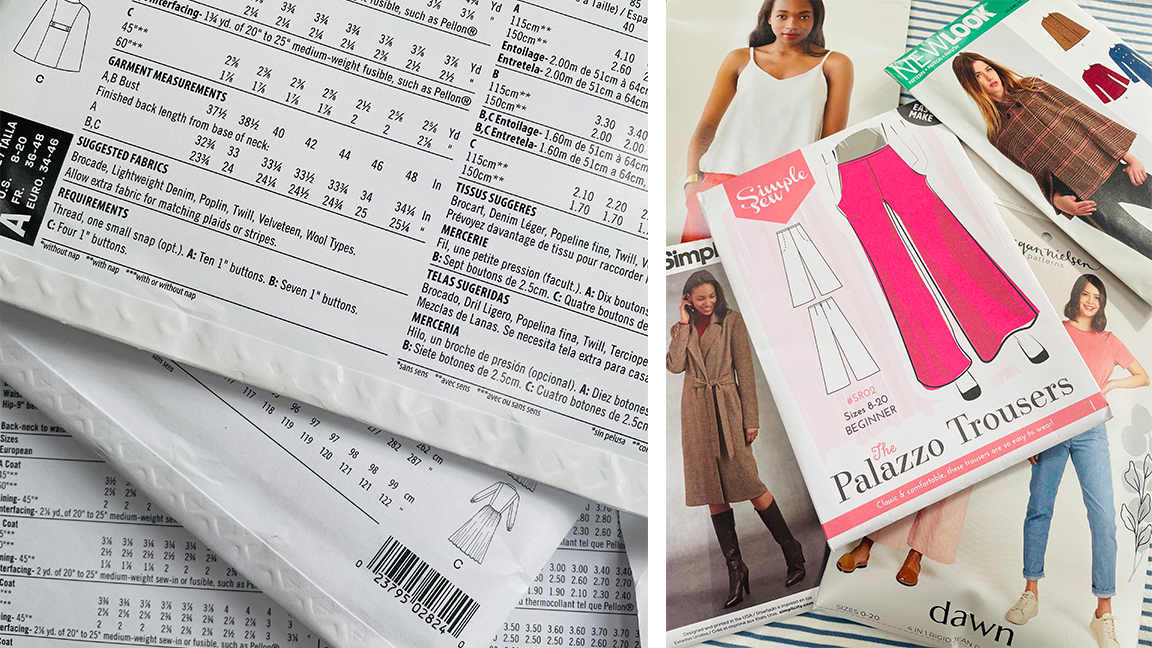 How to start sewing; fabric patterns