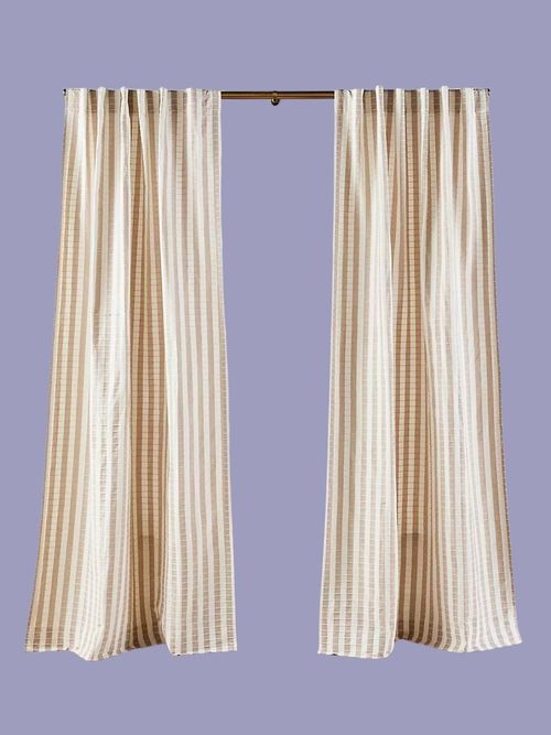 Costanza Woven Stripe Cotton Curtain