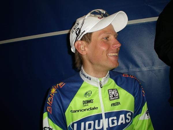 Kjell Carlstr&ouml;m (Liquigas) talks about his biggest career win.