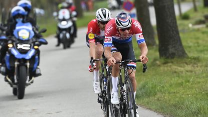Mathieu van der Poel in the 2021 Tour of Flanders
