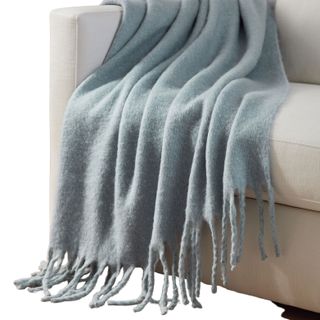 Hayes Faux Mohair Throw Blanket