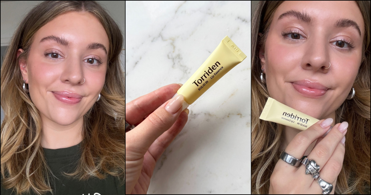 Beauty editor Rebecca Fearn tries lip essence, a K-beauty favourite