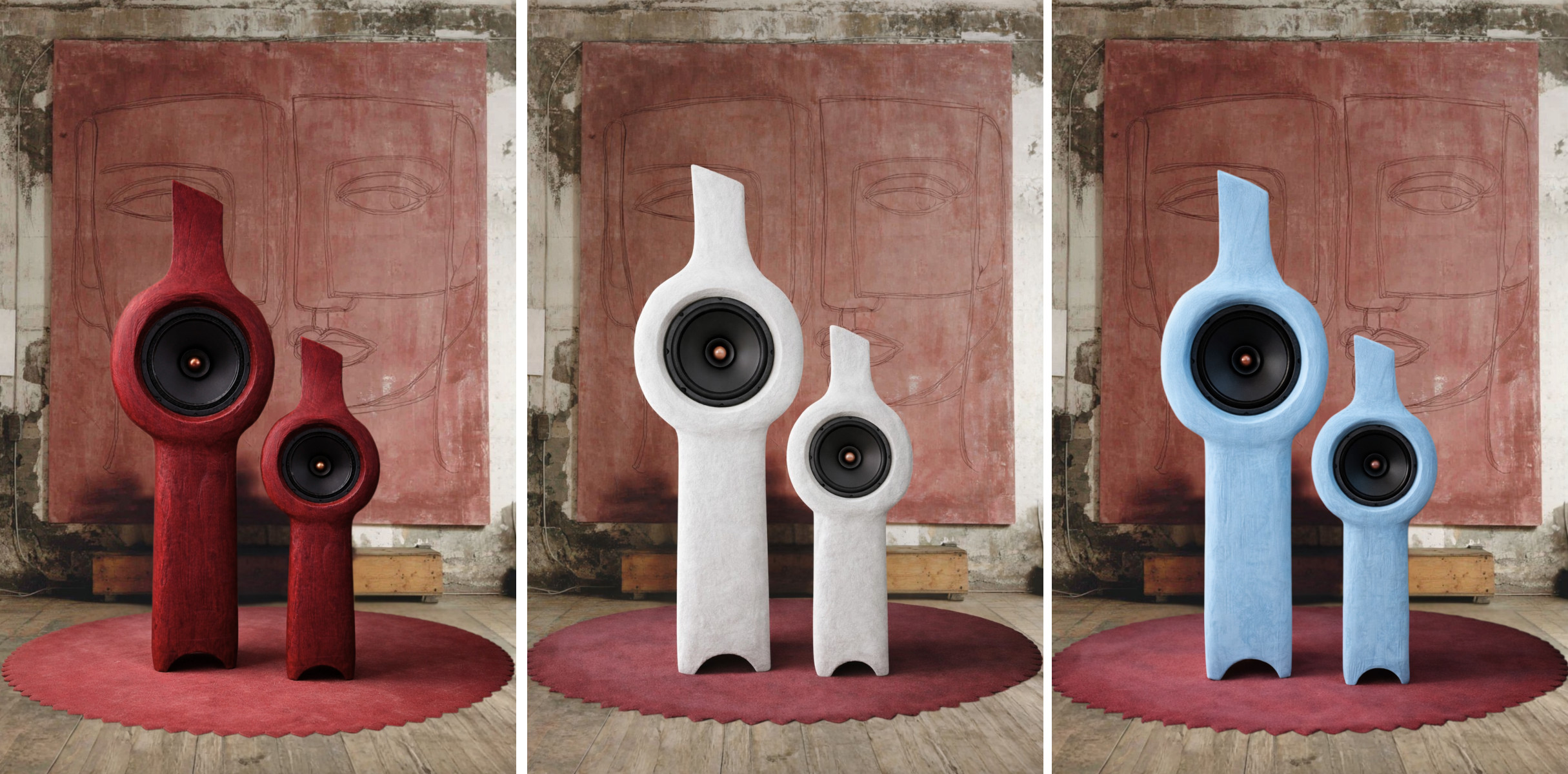 Arqos by OBEN in Burnt Oxide, Chalk and Dust Blue
