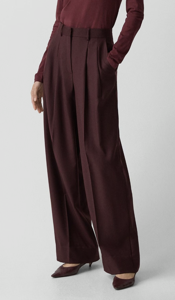 Theory, Classic Straight Pant in Sleek Flannel
