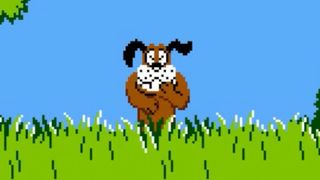 The Duck Hunt dog is laughing at you