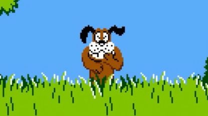 The Duck Hunt dog is laughing at you