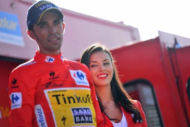 Alberto Contador (Tinkoff-Saxo) collects another red jersey