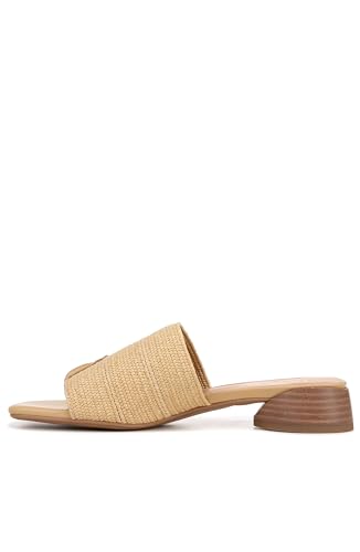 Franco Sarto Womens Loran Slide Sandal Natural Beige Stretch Raffia 7m