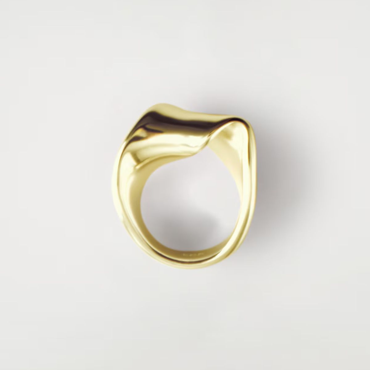 cos twisted ring in gold