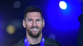 Lionel Messi after a friendly game in Riyadh with PSG in January 2023.
