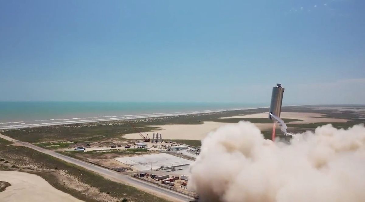 Watch SpaceX's SN6 Starship prototype soar on test flight (video)