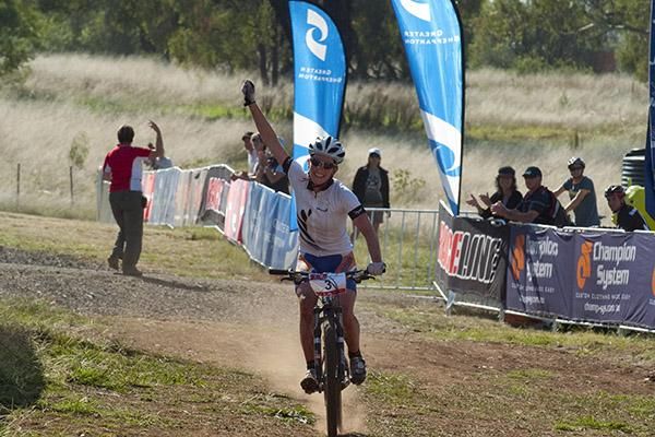 Rosara Joseph takes out the women's elite cross country at Mt.Major near Shepparton.