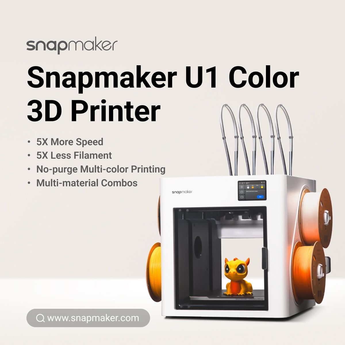 Snapmaker U1 3D printer launch