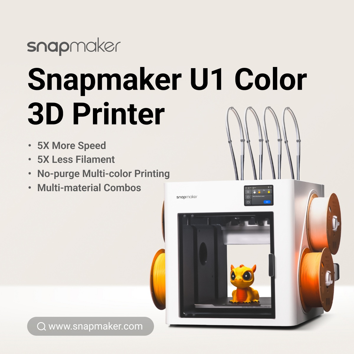 Snapmaker U1 3D printer launch