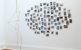 White wall with wall frame