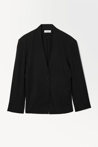 Blazer mit drapierter Taille