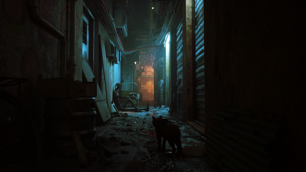 A cat wanders neon streets in Stray