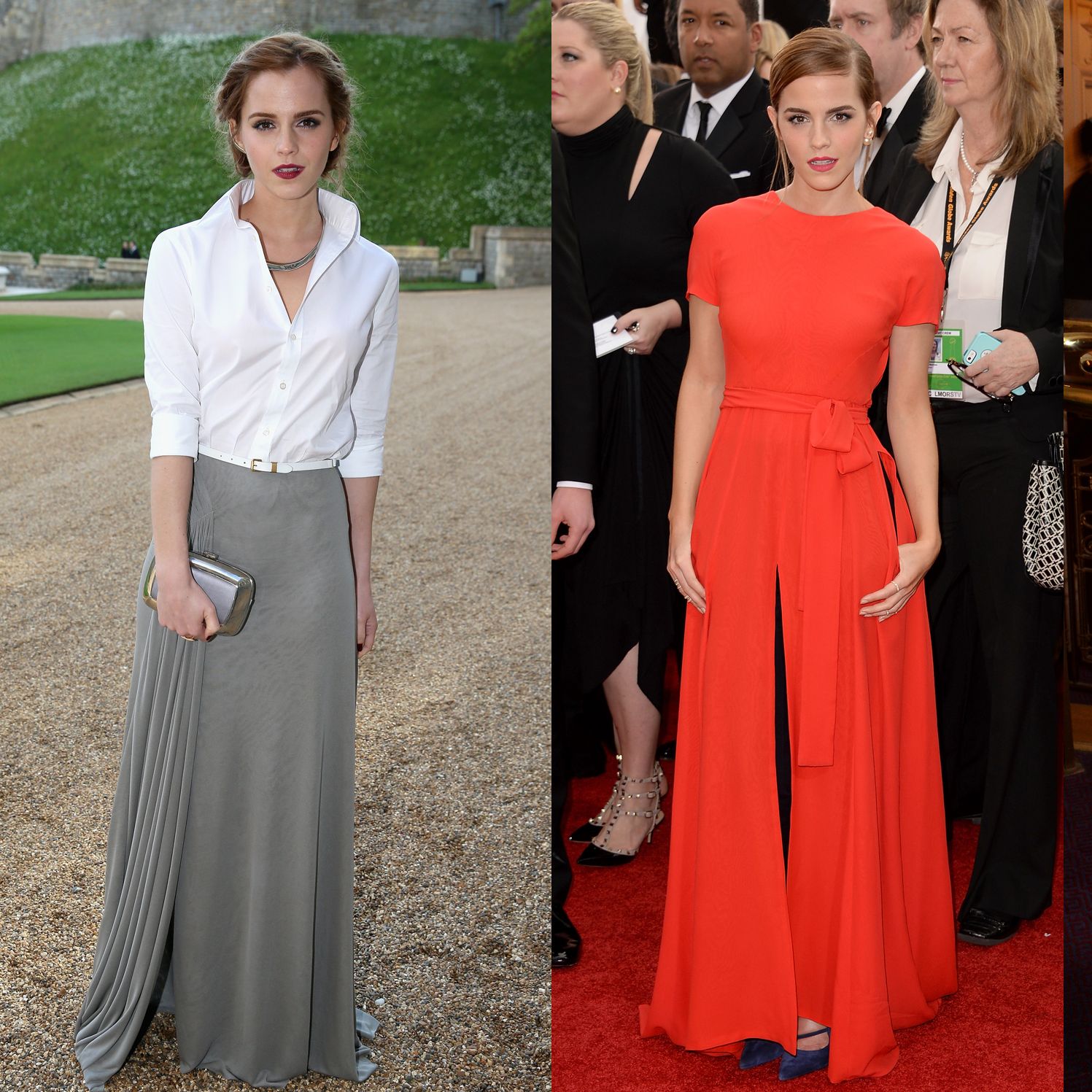 Emma Watson Short Red Carpet Dress Cocktail Celebrity Dresses 2011