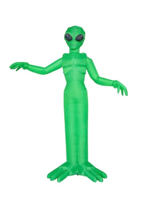 Joyfy 9 ft Halloween Inflatable Alien with Built-in LEDs