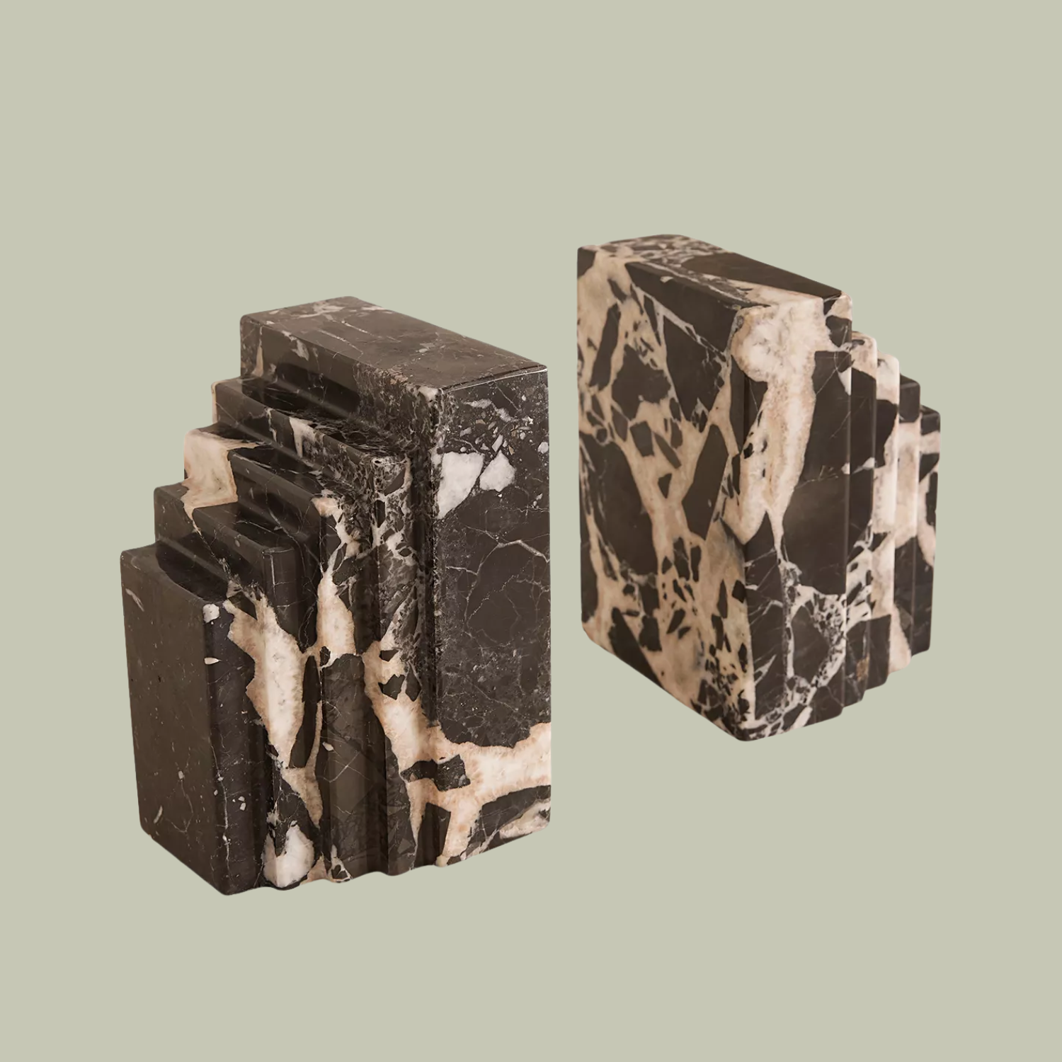 Marble bookends