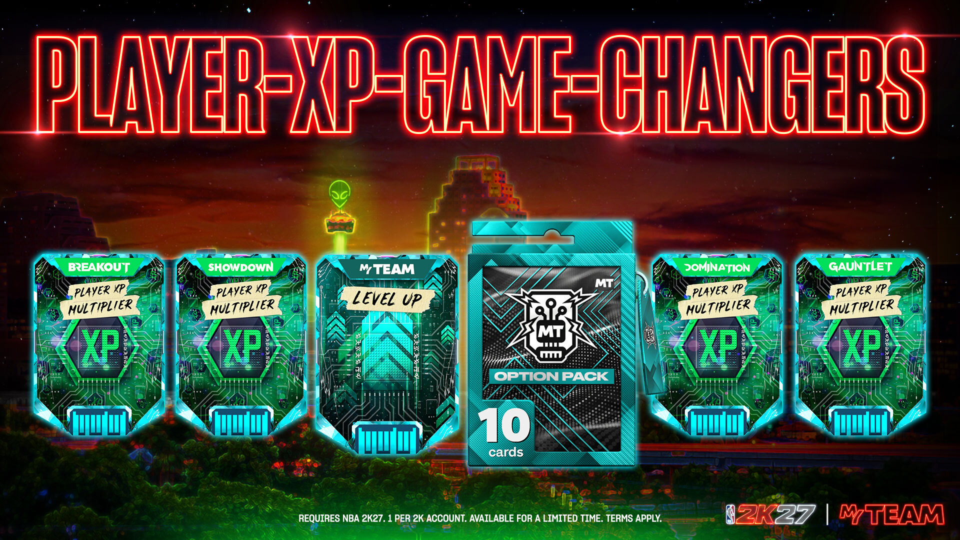 Press image showing an NBA 2K27 locker code and its rewards