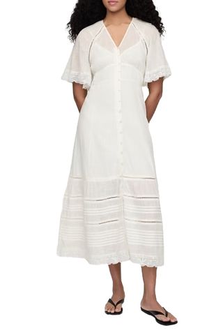 Gap Lace-Trim Midi Dress (Was $118) 