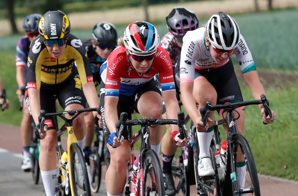 WEERT NETHERLANDS AUGUST 27 Amy Pieters of Netherlands and Team SD Worx competes during the 23rd Simac Ladies Tour 2021 Stage 3 a 1259km stage from Stramproy to Weert SLT2021 UCIWWT on August 27 2021 in Weert Netherlands Photo by Bas CzerwinskiGetty Images