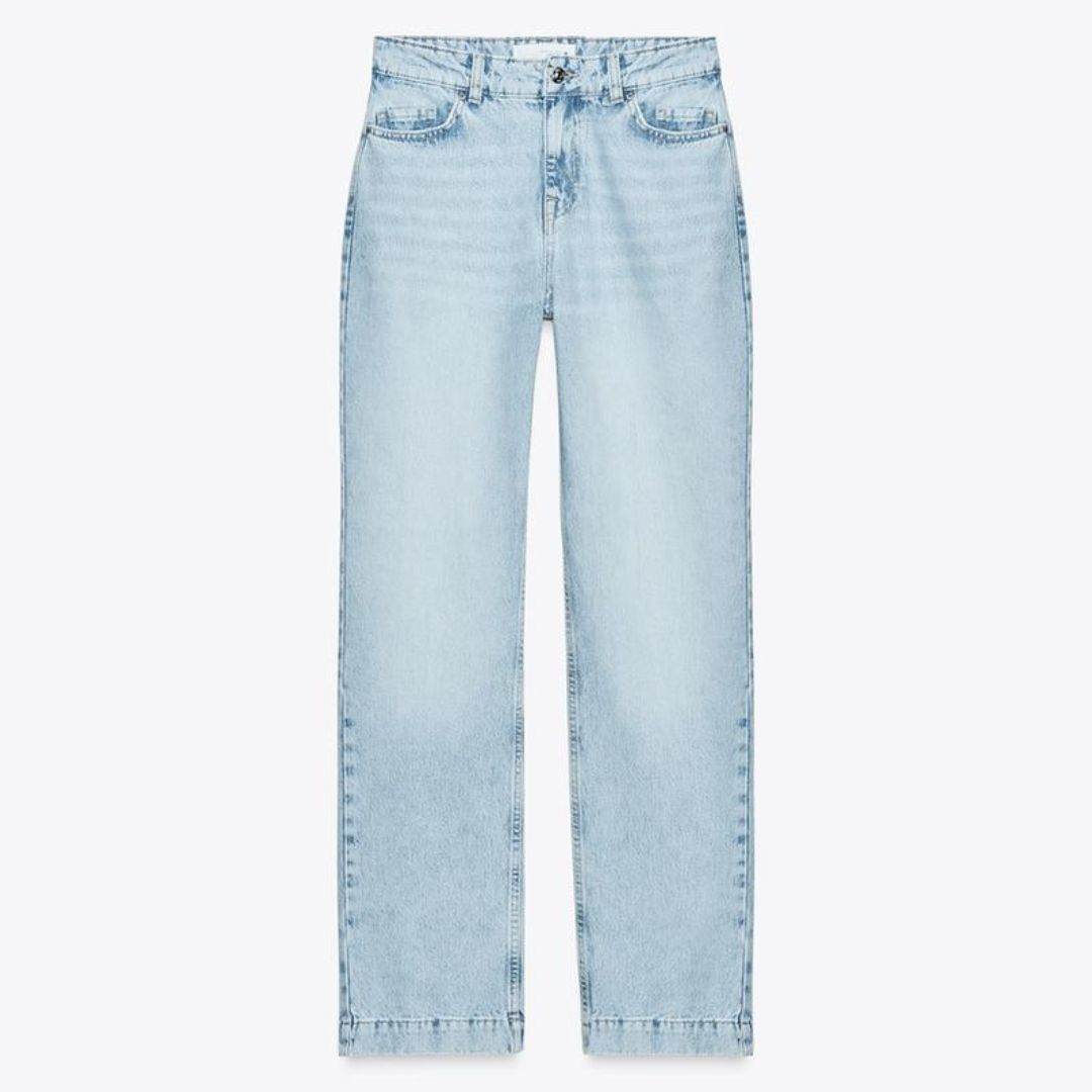 Zara Jeans Z.04 Straight Mid-Rise Jeans
