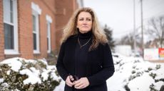 Marlean Ames, plantiff in Supreme Court "reverse discrimination" case, photographed in Akron, Ohio